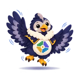 Apu bate las alas mientras carga la página